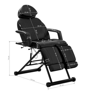 Kosmetoloogia tool Azzurro 563S Pedi Black 16
