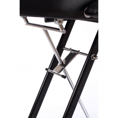 Krzesło kosmetyczne z regulowanymi nogami Beauty 2 (Black) 7