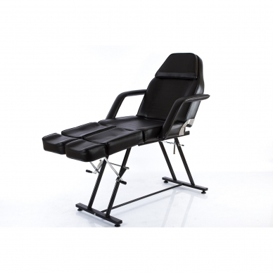 Krzesło kosmetyczne z regulowanymi nogami Beauty 2 (Black) 8