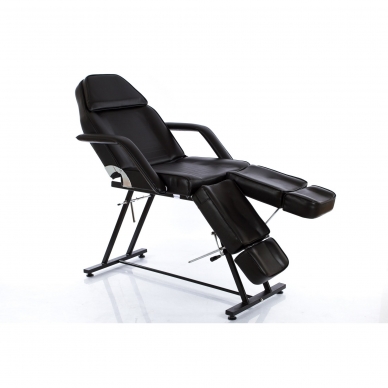Krzesło kosmetyczne z regulowanymi nogami Beauty 2 (Black)