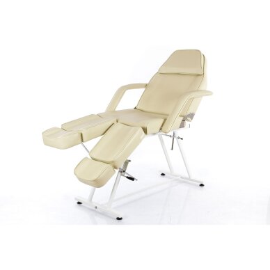 Kosmetologinis krėslas su reguliuojamomis kojomis Beauty 2 (Cream) 10 Kosmetologinis krėslas su reguliuojamomis kojomis Beauty 2 (Cream) 10