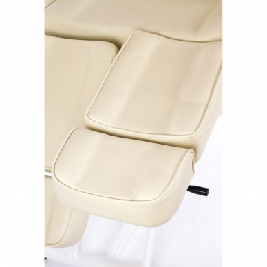 Fotel kosmetyczny z regulowanymi nogami Beauty 2 (Cream) 11