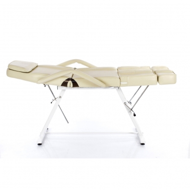 Fotel kosmetyczny z regulowanymi nogami Beauty 2 (Cream) 3