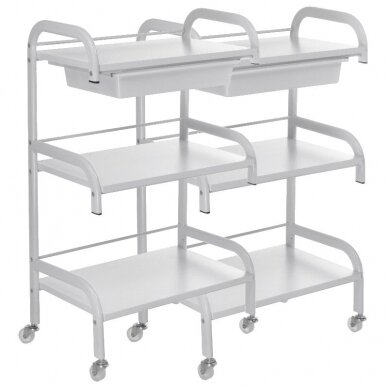 Cosmetology trolley PRO 026 WHITE (2 pcs.)