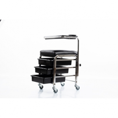 Kosmetologinis vežimėlis - kojų atrama pedikiūrui TATTO PEDICURE HELPER 2
