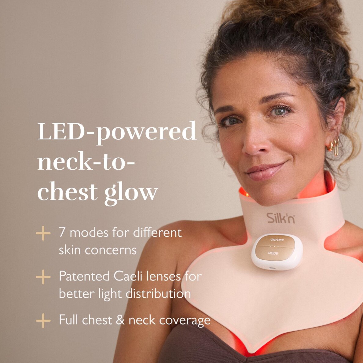Langaton naamio rintakehän ja kaulan ihon nuorentamiseen Silk'n LED Chest Mask Pro 3 Langaton naamio rintakehän ja kaulan ihon nuorentamiseen Silk'n LED Chest Mask Pro 3