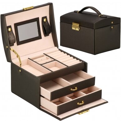 Dėžutė papuošalams Elegance Style Dark Brown 1