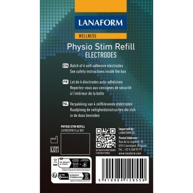 Liimelektroodid elektrostimulaatori TENS/EMS Lanaform Physio Stim 4