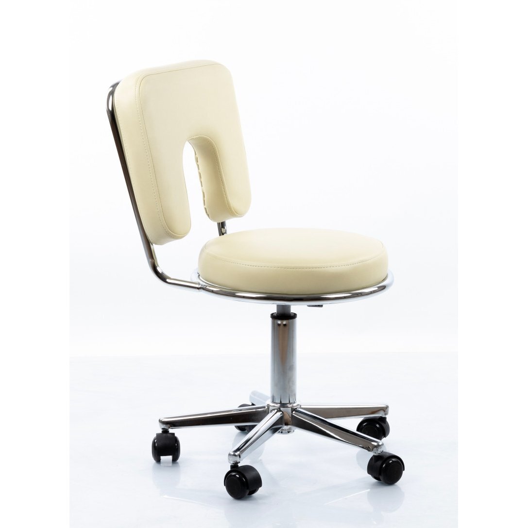 Kosmetoloģijas taburete Round 4 (Beige) Kosmetoloģijas taburete Round 4 (Beige)