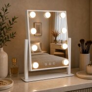 LED-valgustusega meigipeegel HOLLYWOOD 29x36cm