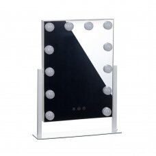 Make-up mirror with LED light HOLLYWOOD 30x41cm (1)