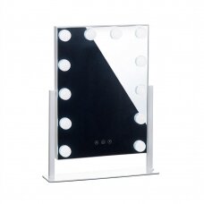 Make-up mirror with LED light HOLLYWOOD 30x41cm (1)