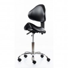 Kosmetoloogiline stool seljatoega Expert 3 (Black)
