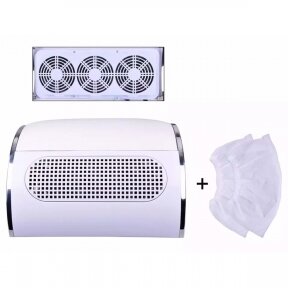 Manicure dust collector Triple 40W, White