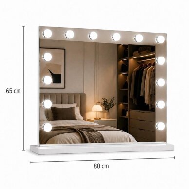 Make-up-Spiegel mit LED-Licht LED HOLLYWOOD 80x65cm 3 Make-up-Spiegel mit LED-Licht LED HOLLYWOOD 80x65cm 3