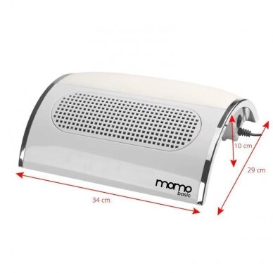 Manikīra putekļu savācējs Momo Basic 20W, White 6