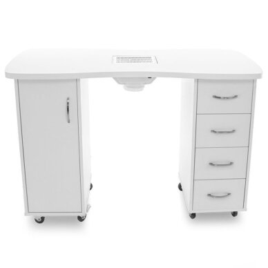 Маникюрный стол с пылесборником CABINETS WHITE