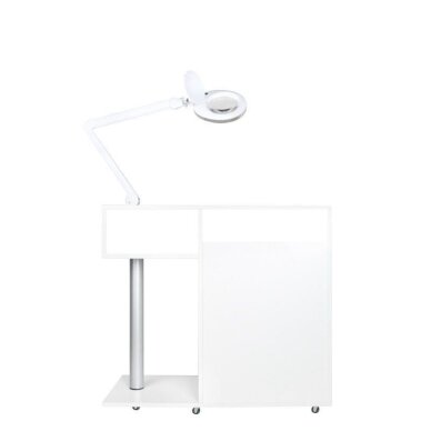 Kosmeetiku laud Mini Compact White 2