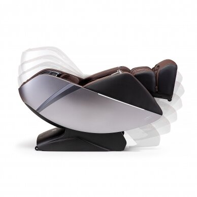 Masažinis krėslas Massaggio Esclusivo 2 Graphite Brown 13