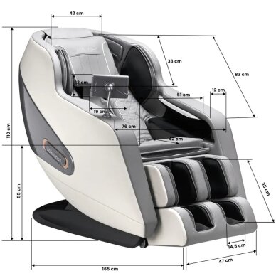 Massage chair Sakura Comfort Plus 806 Grey 18
