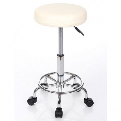 Beautician stool Round 2 (Cream)