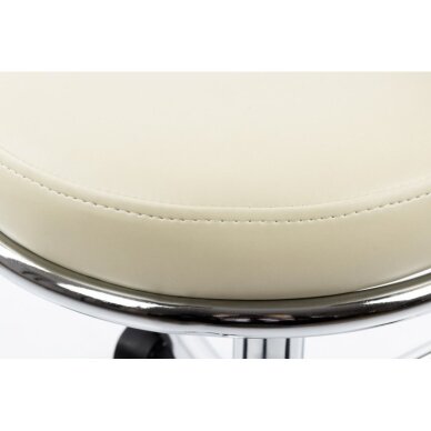Kosmetologinė meistro kėdutė Round 4 (Beige) 3