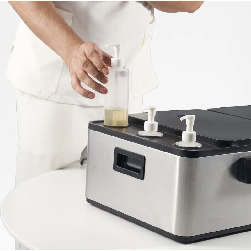 Masažo aliejaus ir akmenų šildytuvas Master 2in1 10