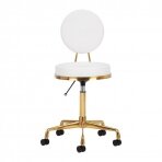 Beautician stool COSMETIC CHAIR ELITE WHITE