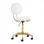 Kosmetologinė meistro kėdutė COSMETIC CHAIR ELITE WHITE