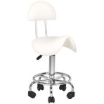 Kosmetologinė meistro kėdutė STOOL BEAUTY 3 WHITE (Prekė su pažeista pakuote)