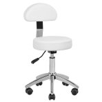 Pedicure beautician stool BEAUTY BACKREST PEDICURE BASIC WHITE 38-43CM