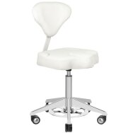 Taboret kosmetyczny AZZURRO BUMP-UP WHITE Taboret kosmetyczny AZZURRO BUMP-UP WHITE