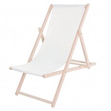 Puidust aia lamamistool OXFORD WHITE