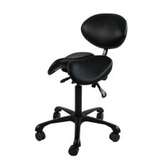 Chair - stool for Massage Master with Backrest Black
