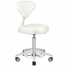Beautician stool AZZURRO BUMP-UP WHITE