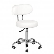 Kosmetischer Pedikürhocker BEAUTY STOOL PEDICURE WHITE HYDRAULIC 39-45CM