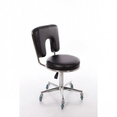 Beautician stool Round 4 (Black) 3