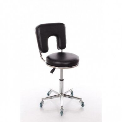 Beautician stool Round 4 (Black)