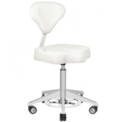 Kosmetoloogiline stool AZZURRO BUMP-UP WHITE
