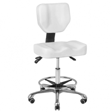 Kosmetoloogiline stool BEAUTY STOOL COMFORT WHITE