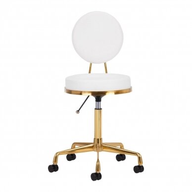 Meistara krēsls COSMETIC CHAIR ELITE WHITE 1