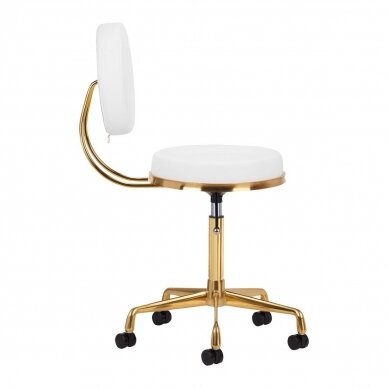 Kosmetoloogiline stool COSMETIC CHAIR ELITE WHITE 3