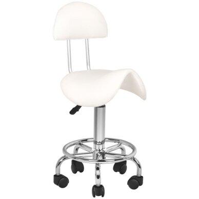 Kosmetoloģijas taburete STOOL BEAUTY 3 WHITE (Produkts ar bojātu iepakojumu) Kosmetoloģijas taburete STOOL BEAUTY 3 WHITE (Produkts ar bojātu iepakojumu)