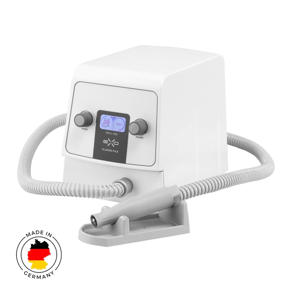 Nail drill for manicure and pedicure with dust hoover Exo Classic File New Edition