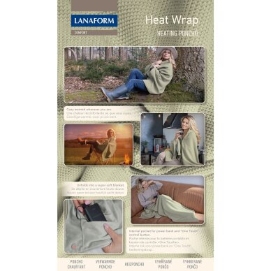 Nešiojamas šildomas pončas Lanaform Heat Wrap 13 Nešiojamas šildomas pončas Lanaform Heat Wrap 13