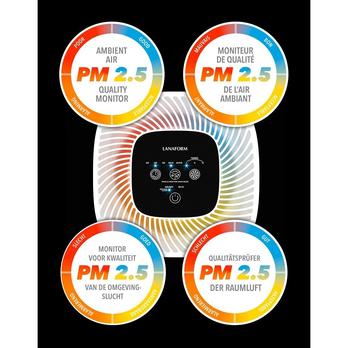 Gaisa attīrītājs Lanaform Smart Air Purifier AV-99C 7 Gaisa attīrītājs Lanaform Smart Air Purifier AV-99C 7
