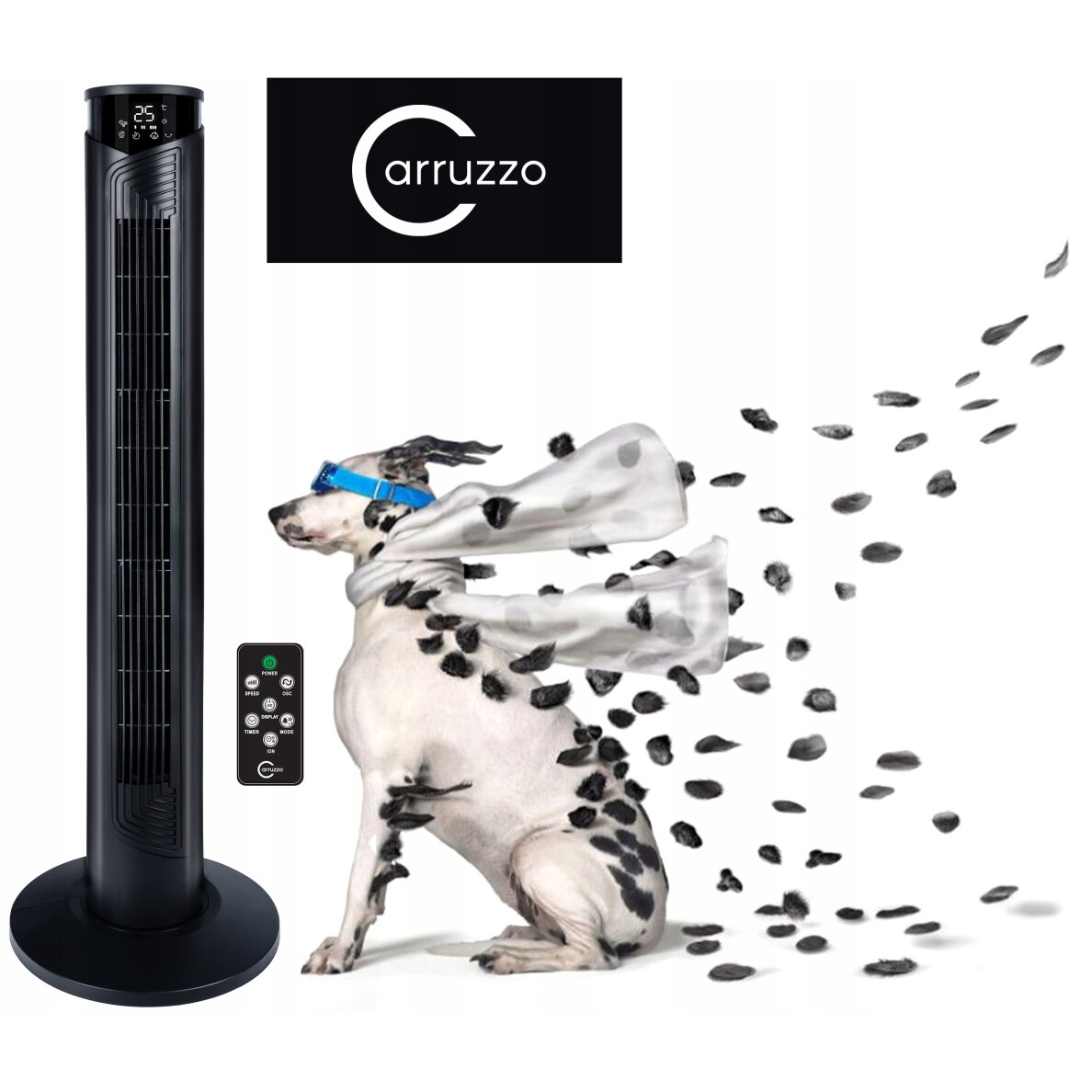 Turmventilator Carruzzo 45W LCD Ionic 93cm 6