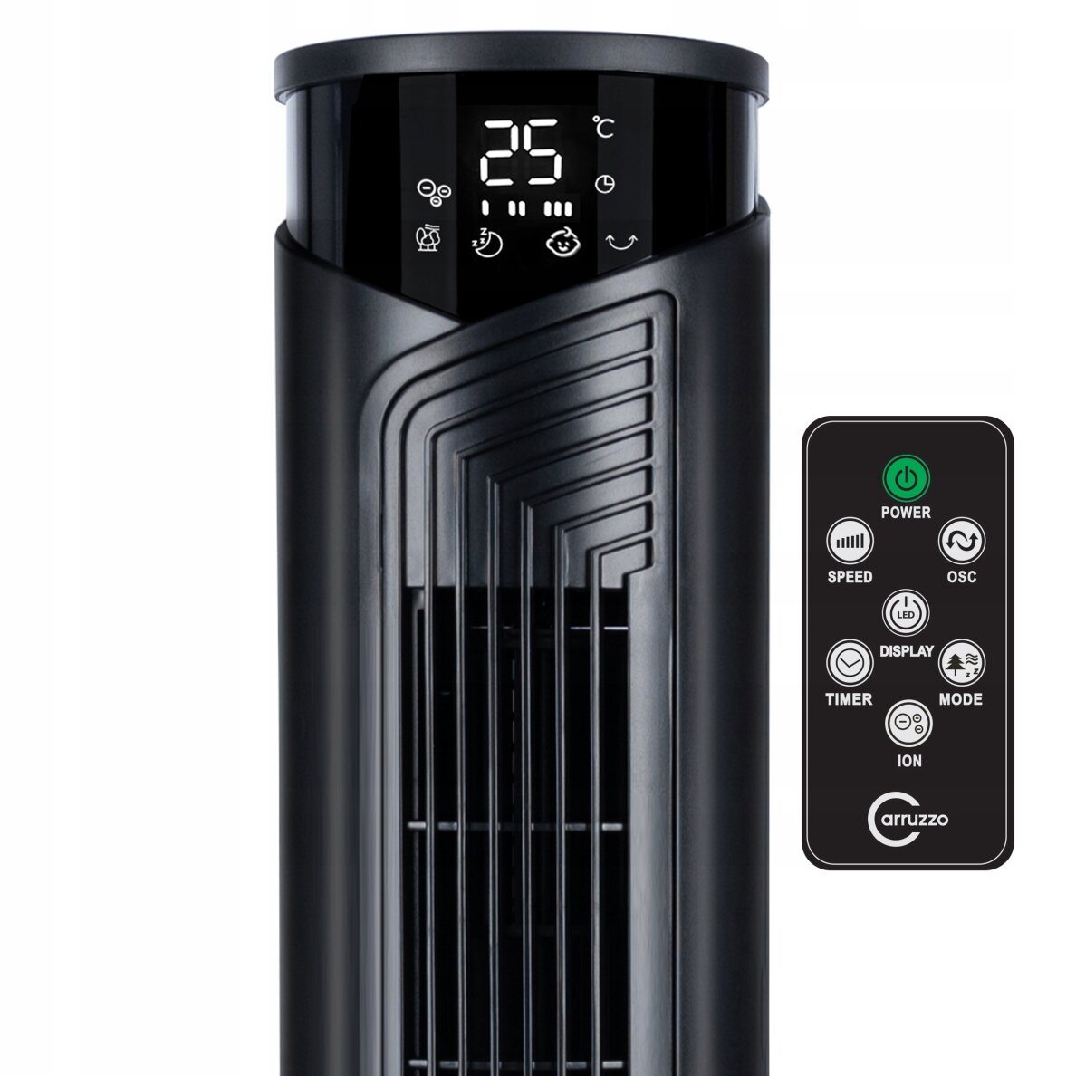 Turmventilator Carruzzo 45W LCD Ionic 93cm 5 Turmventilator Carruzzo 45W LCD Ionic 93cm 5