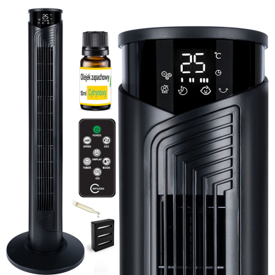 Wentylator kolumnowy Carruzzo 45W LCD Ionic 93cm 2