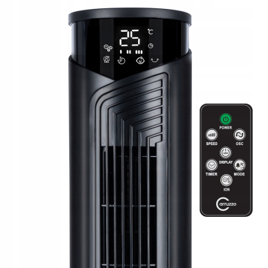 Wentylator kolumnowy Carruzzo 45W LCD Ionic 93cm 5